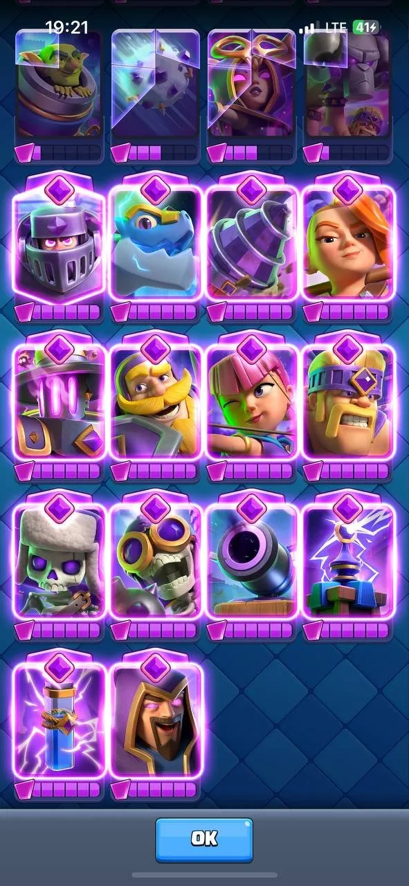 CR440 //TOP Account | Level 63 | 41 Max Cards | All Cosmetics Unlocked | Absolute Champion