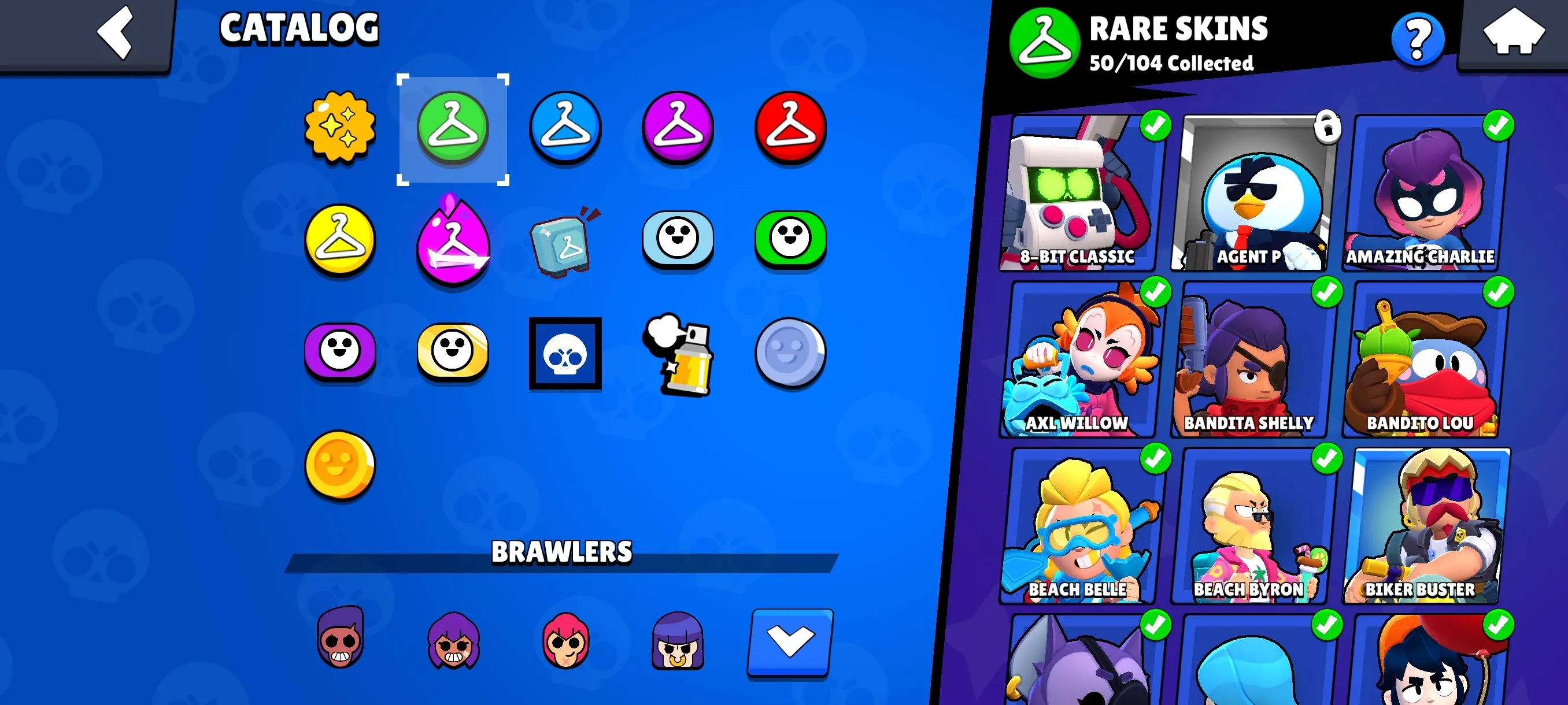 BS1868 //23157 Trophies 74 of 97 Brawlers star 138 Skins star 2 Hypercharge Skins Godzilla Buzz Mecha Piper Sovereign Rico