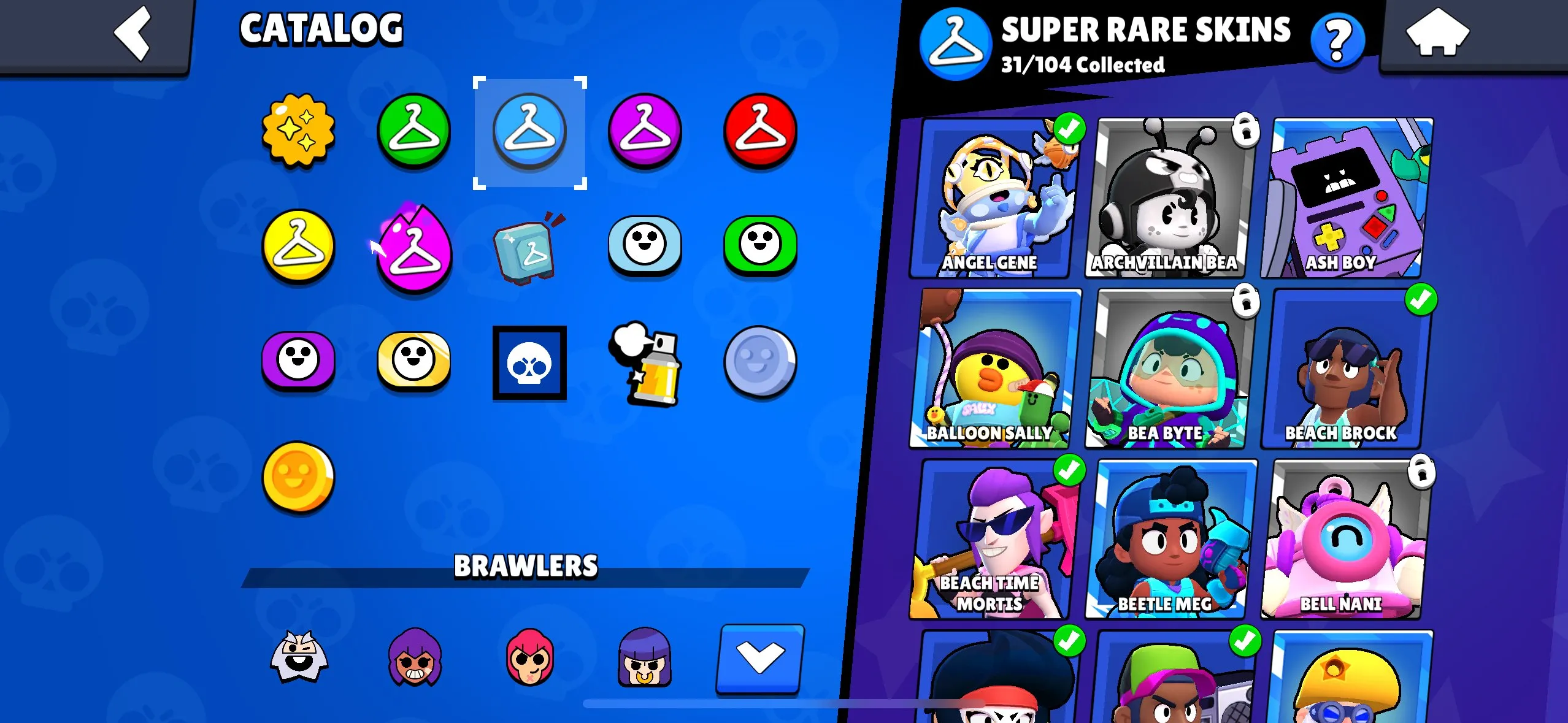 BS1544 //Legendary, Mythic & Epic Skins | 71 Brawlers | 31,848 Trophies | Top Progress