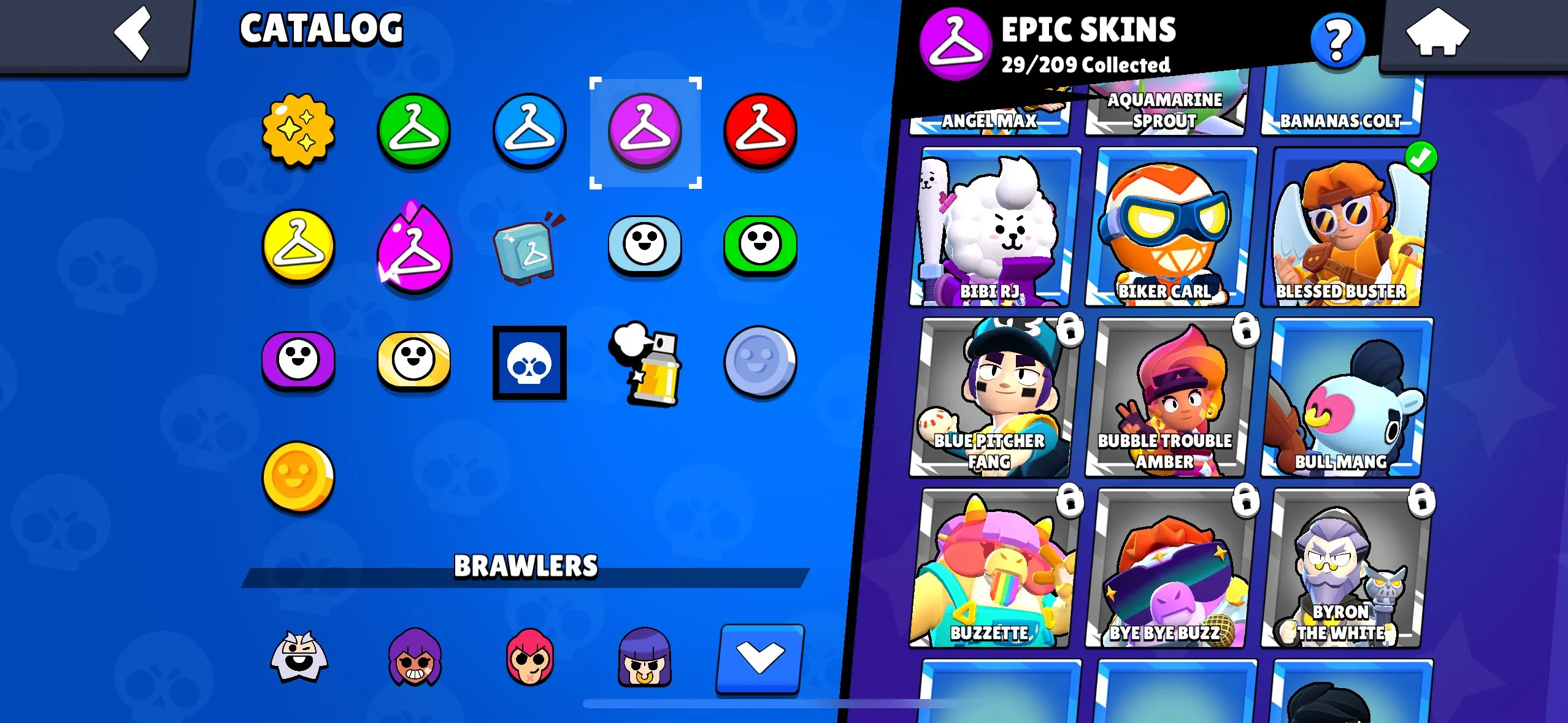 BS1544 //Legendary, Mythic & Epic Skins | 71 Brawlers | 31,848 Trophies | Top Progress