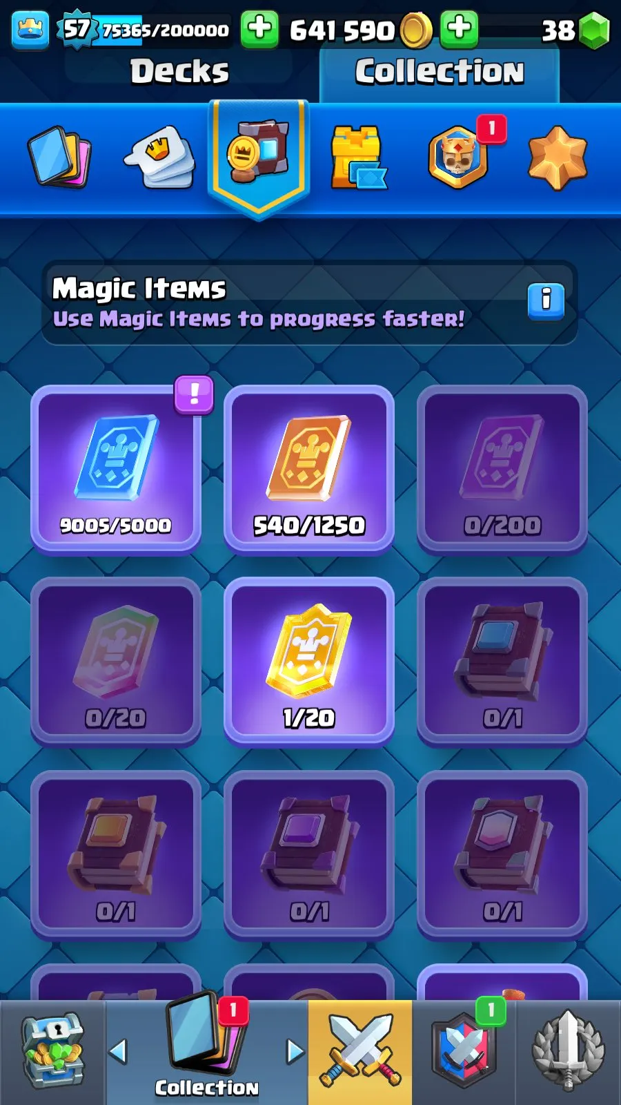 CR4991 //Elite Maxed Cards, Custom Banner, 15,000 Trophies, 57 King Level, Unique Emotes, 43 Emotes, Full Clan Leadership, 31 Banner Decorations, All Elite Cards Unlocked, All Cards Unlocked