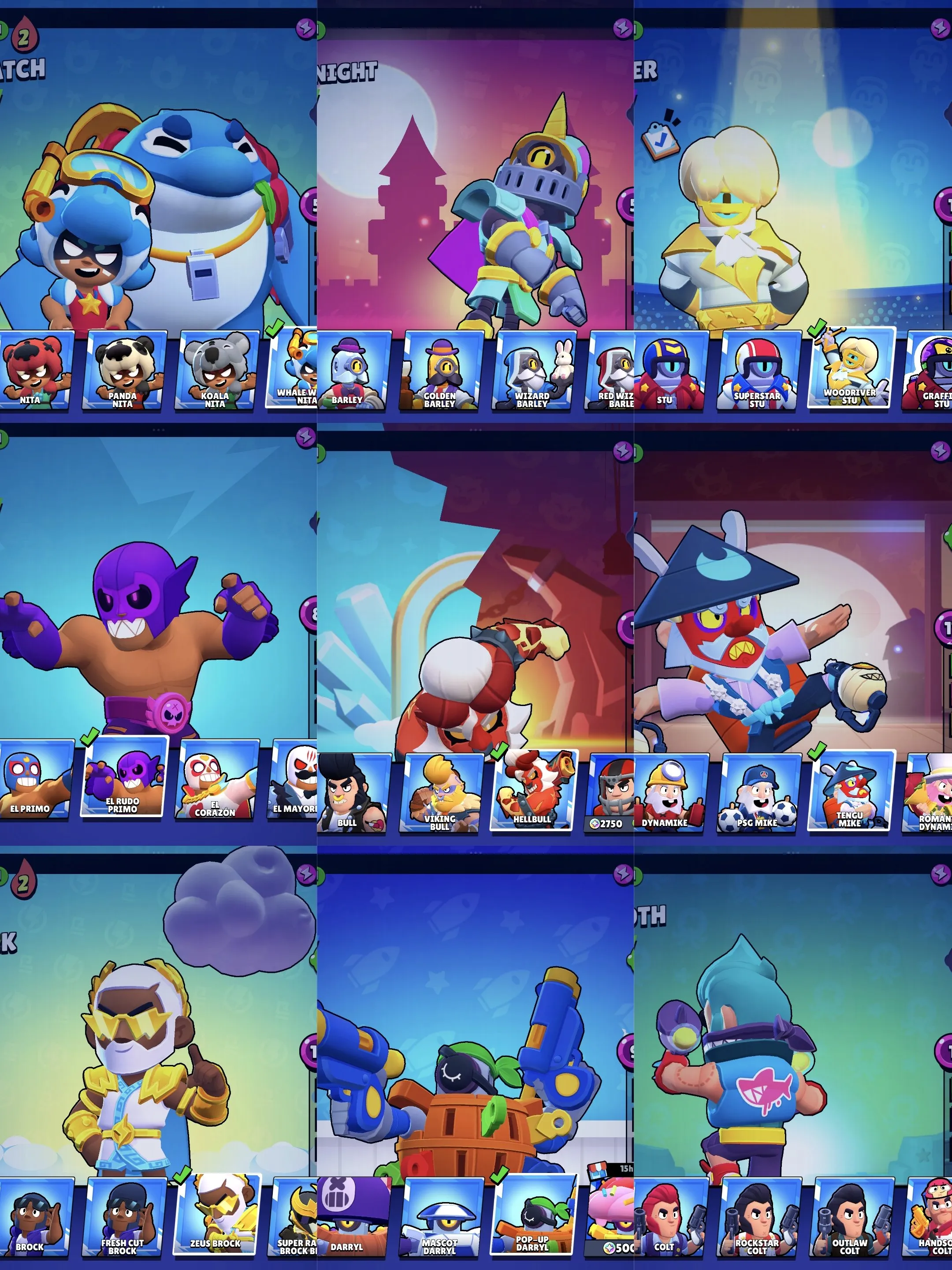 BS1762 //Hyper Zeus Brock Cursed Kenji Balloon Sally Alleycat Bull Scratcher Poco 14k Trophies 57 Brawlers 79 Skins 21 Hyper
