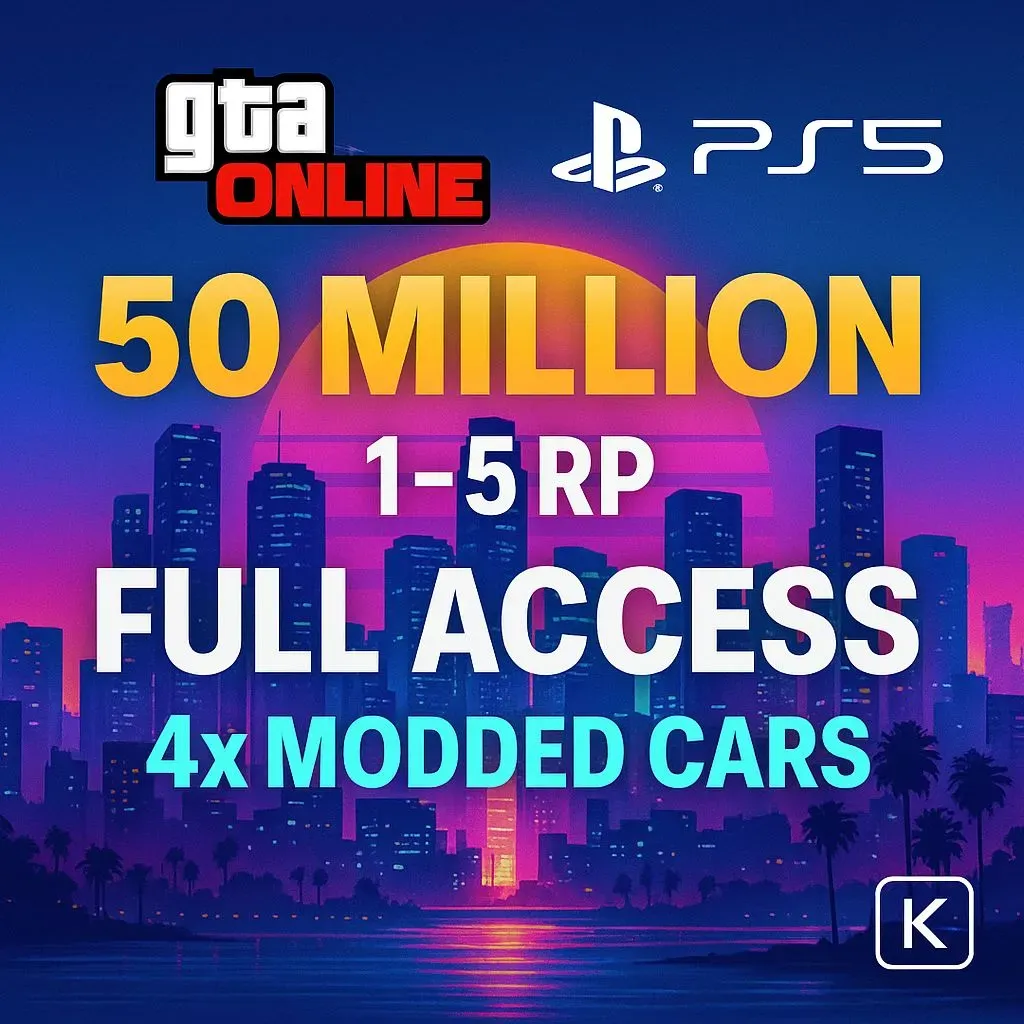 🔮 PS5 Modded Account 🎯 RP LvL 1–30 🍭 4x Modded Cars 🛸 50.59 Million Total (Cash + Cars) 💼 Trusted Access #C6Z4M