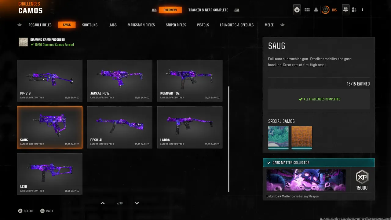 【🕹 BO6 + WZ🎮】Full Dark matter 🌟 | Pretige master 💥 Meta Maxed Guns+ High Levels 🧱 | Fully Linkable (PS / Battle.net / Steam / Xbox) 🔗Full access🔒