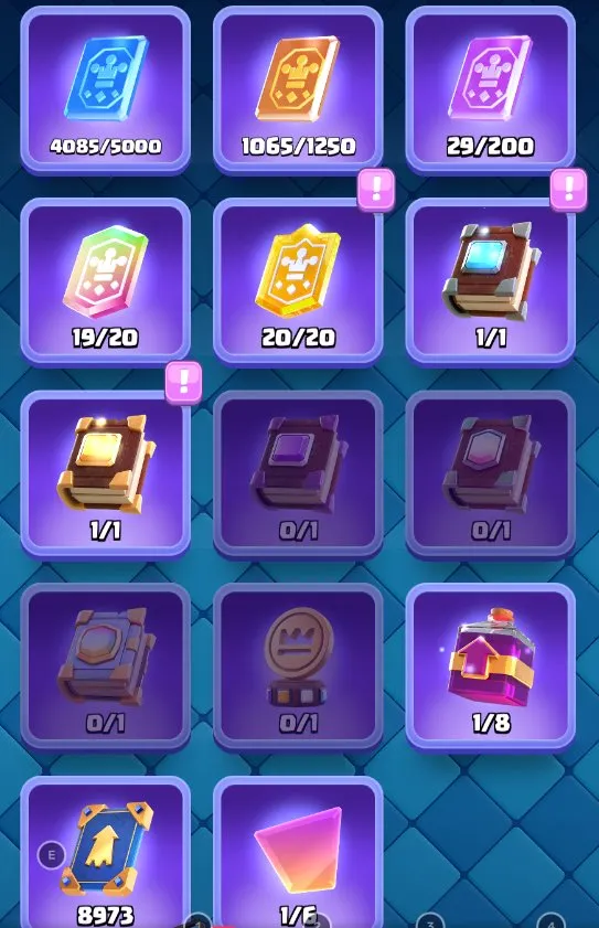 CR478 //13500 Trophies | 7×Level 15 Elite | 13 Evolutions | 73 Emotes | 2000 Gems | 3 Tower Skins | 6 Years Played