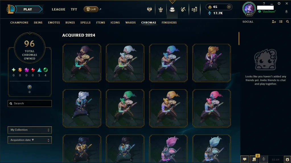🏆 Eune New Season⌛ Silver 4 🚀 Hand Made  💯  level 417 ⌛ 167 Champ 💯 292 SKIN  ❤️ Recovery Info ✅ 17 K+ Blue Essence🔥 1k+ Orange essence🔥45RP 🔥
