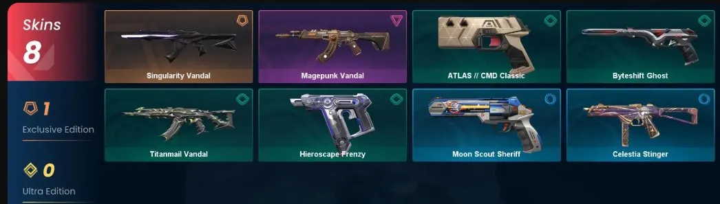 V62 // 8 Skins: Singularity Vandal - Magepunk Vandal