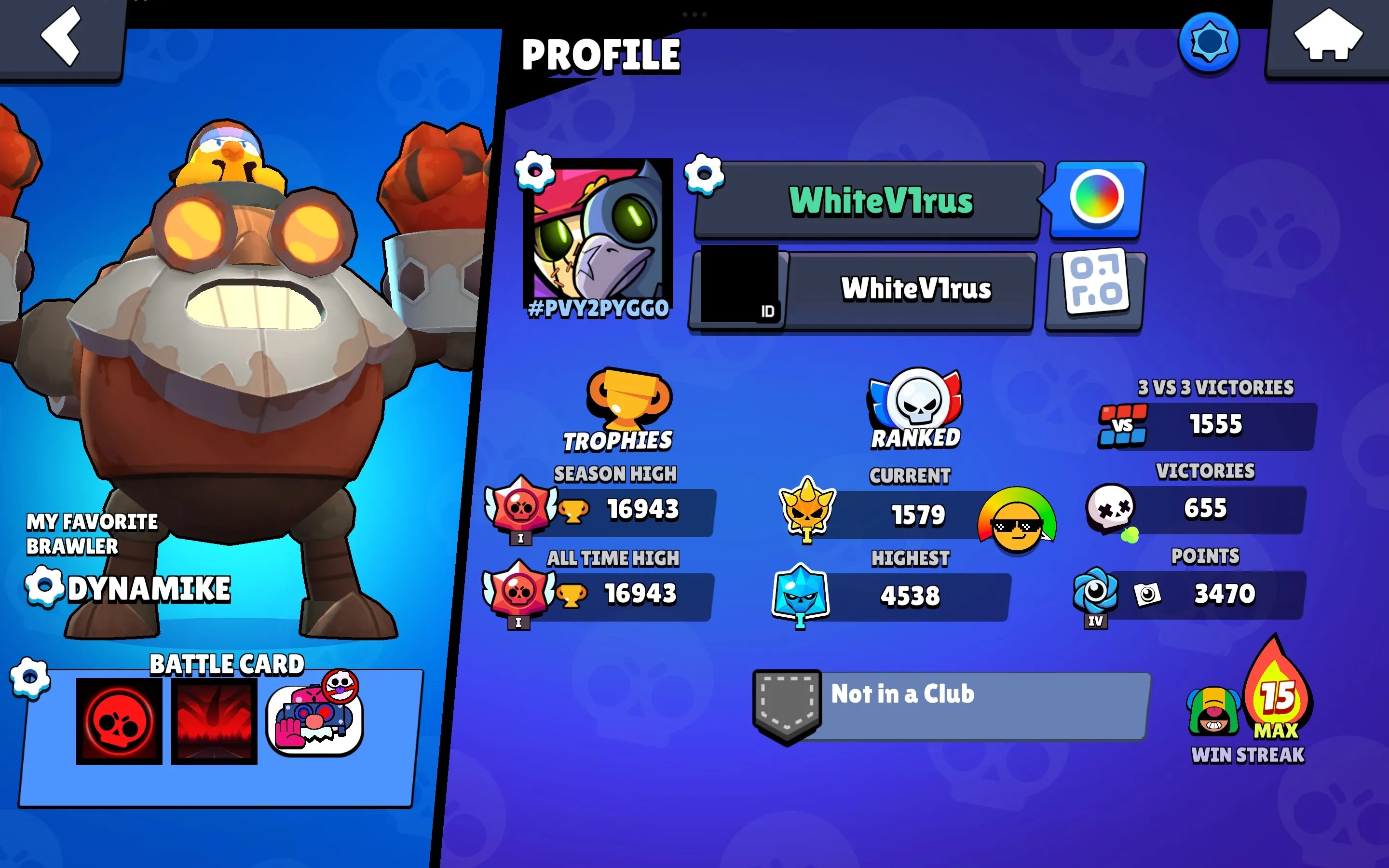 BS1765 //16k Trophies 57 Brawlers 92 Skins 16 Hypercharge Angel Max Robo Mike Balloon Sally Scarecrow Gigi Radiant Mecha Leon Phoenix Crow