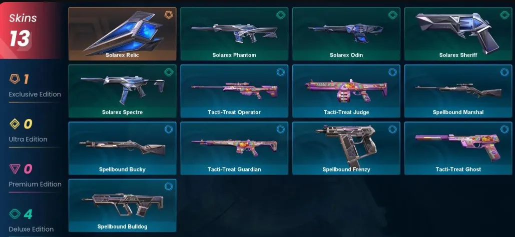 V64 //13 Skins - Solarex Relic - Solarex BP