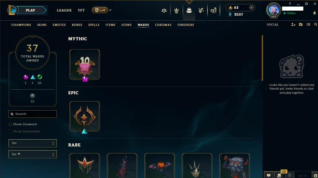 🏆 EUNE New Season⌛ Gold 1 🚀  level 682⌛Full Champ 💯204 SKIN  ❤️ Recovery Info ✅ 