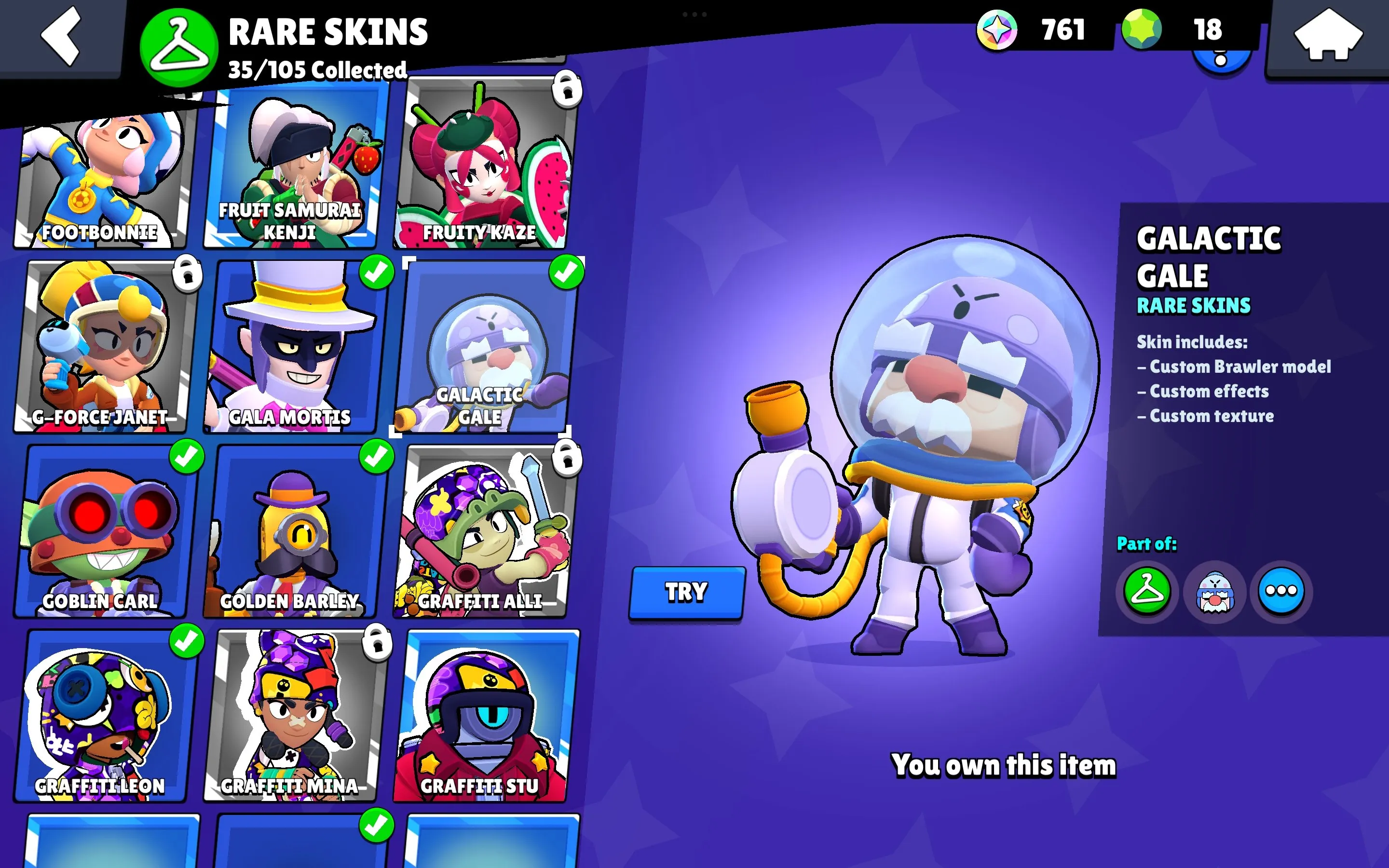 BS1765 //16k Trophies 57 Brawlers 92 Skins 16 Hypercharge Angel Max Robo Mike Balloon Sally Scarecrow Gigi Radiant Mecha Leon Phoenix Crow