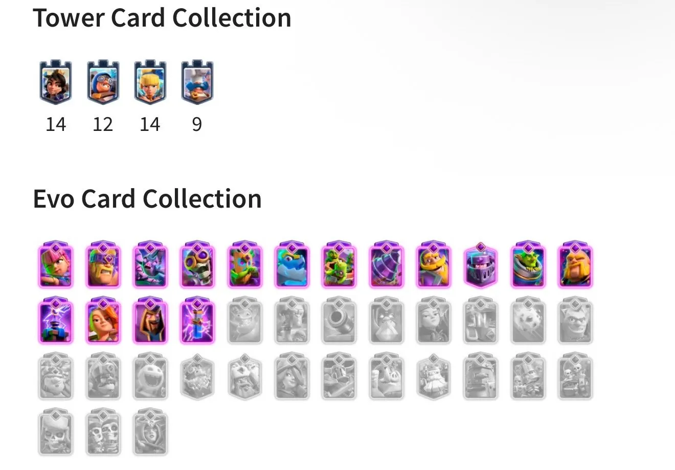 CR472 //9000 Trophies | Lv53 | MK9 AQ Bait Deck | 20 Shard Evo | 16 Evo | 5 Card Lv15 | 25 Card Lv14 | 64 Emotes | 9 Skin Tower | 3 Book of Book | 20 Wild Champion | 5181 Gems | 263,713 Gold