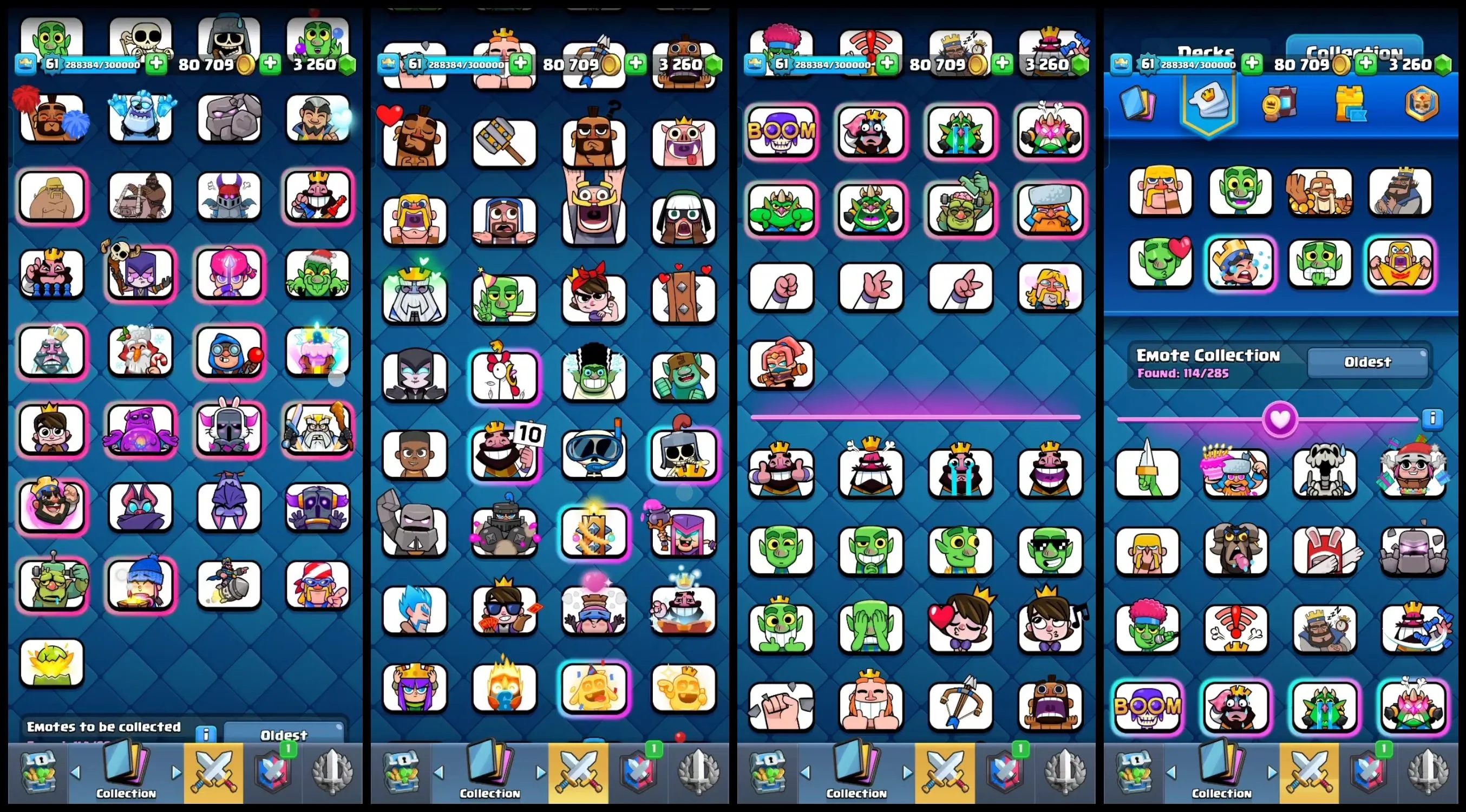 CR450 //KT 15, Rarest Emotes, 21 Evolution Cards, 32x Level 15 Cards, 61x Level 14 Cards, 3.2k Gems, Name Change