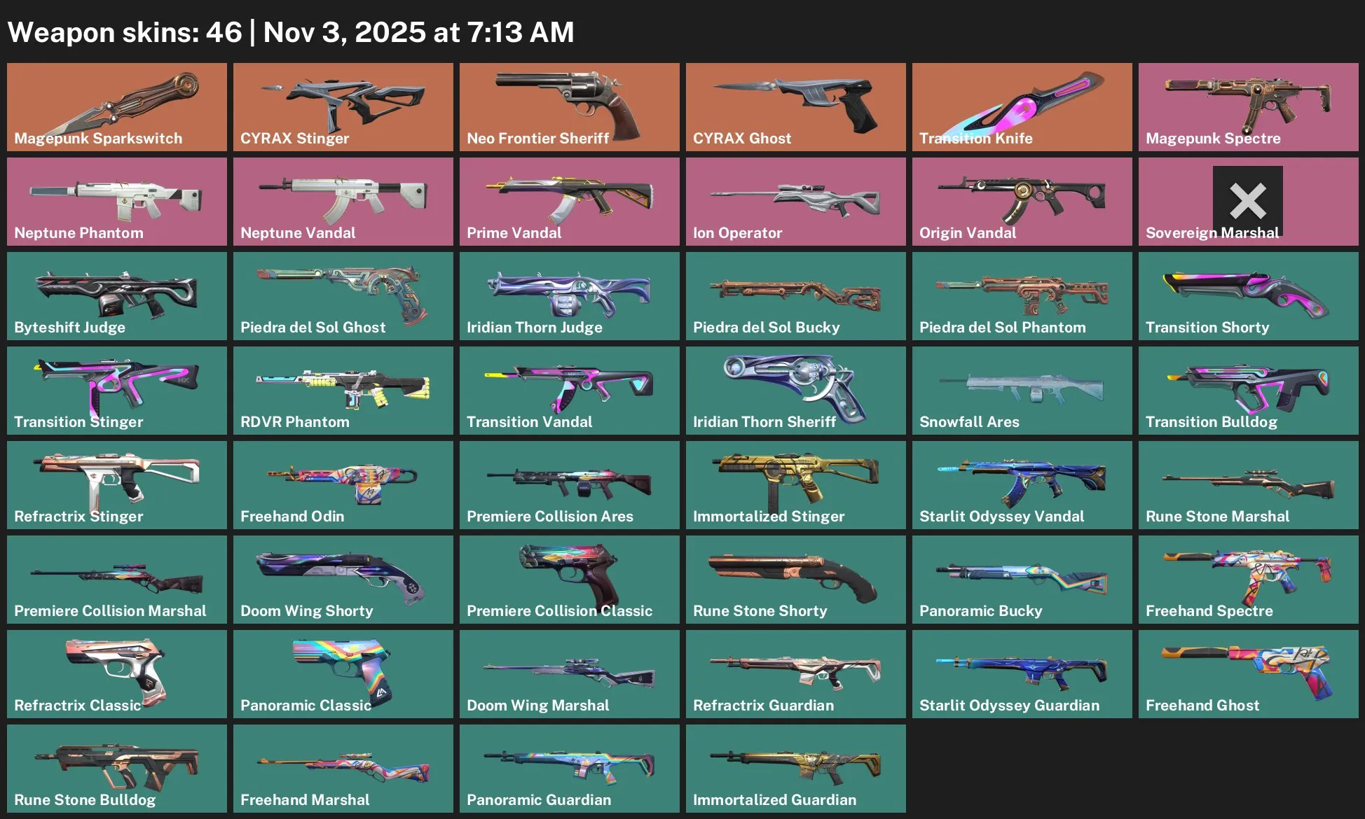V43 //Iskra Charopunk, 3 Paid Vandals, New Frontier, 46 Skins, 23 Agents, EU, Ranked U
