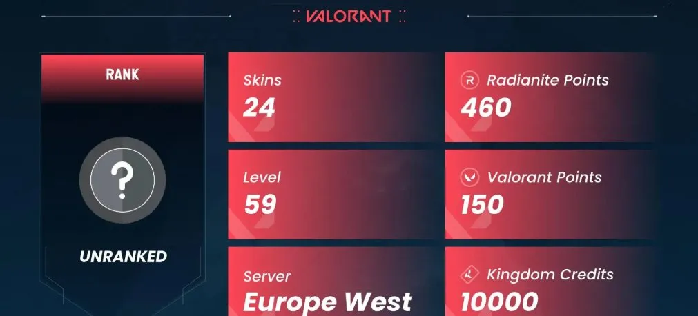 V79 //EU - 24 Skins - Striker Knife - Lycan’s Bane Collection - POLYfrog Collection - Divine Swine Marshal - Cavalier Vandal - Ranked Unlocked - Full Access