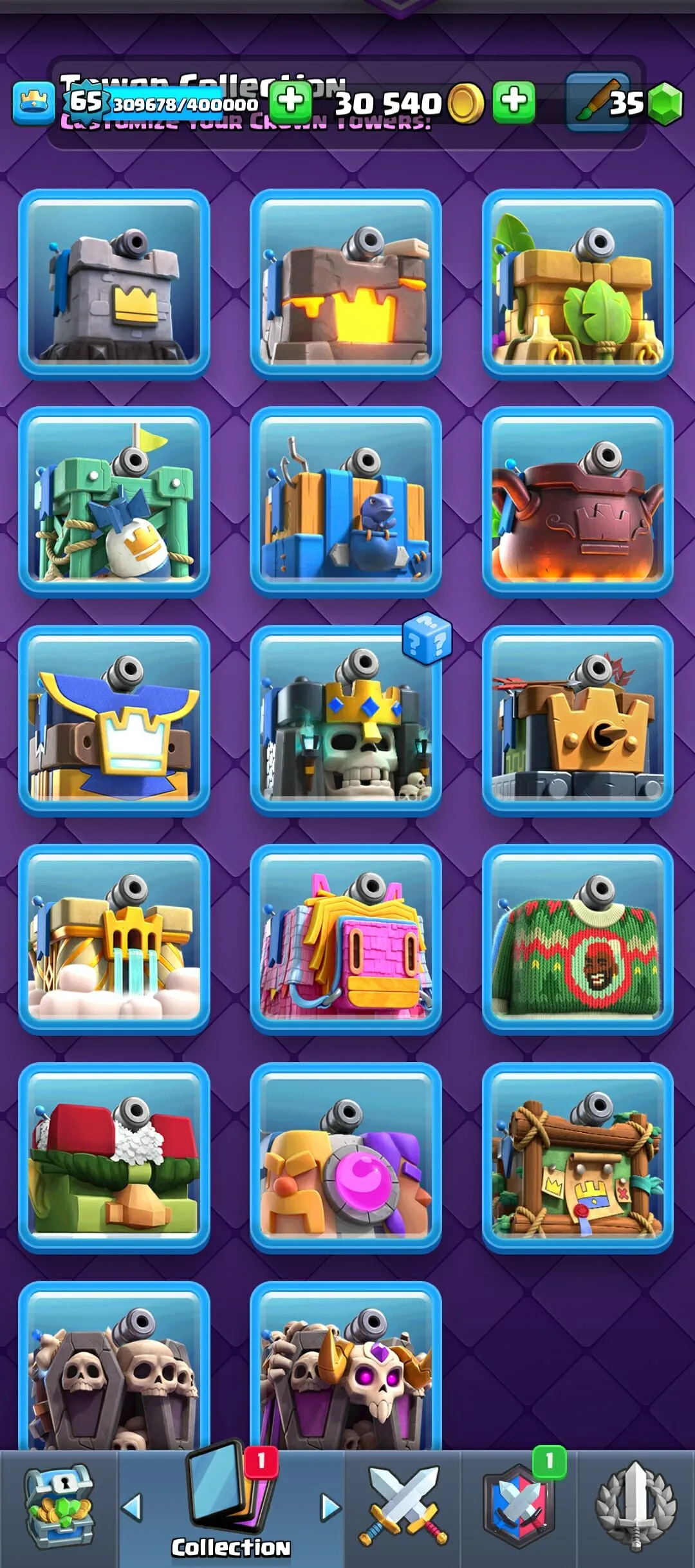 CR433 //16 Evolution Cards, 57 Elite, 113 Max Cards, 199 Emotes, LV65, Arena 65