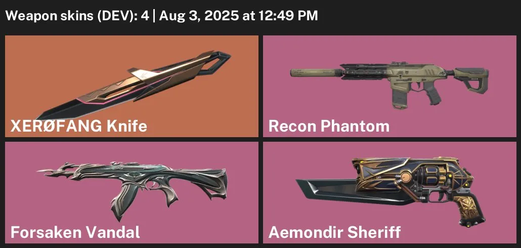 V51 //4 Skins, 8 Agents, XERØFANG Knife, Forsaken Vandal, Recon Phantom, Aemondir Sheriff, Level 35