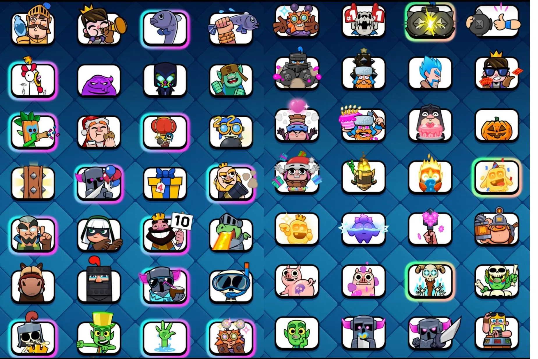 CR431 //77 Max Cards, 19 Evolutions, 21 Legendary, 202 Emotes, 34 Tower Skins, Exclusive Emotes
