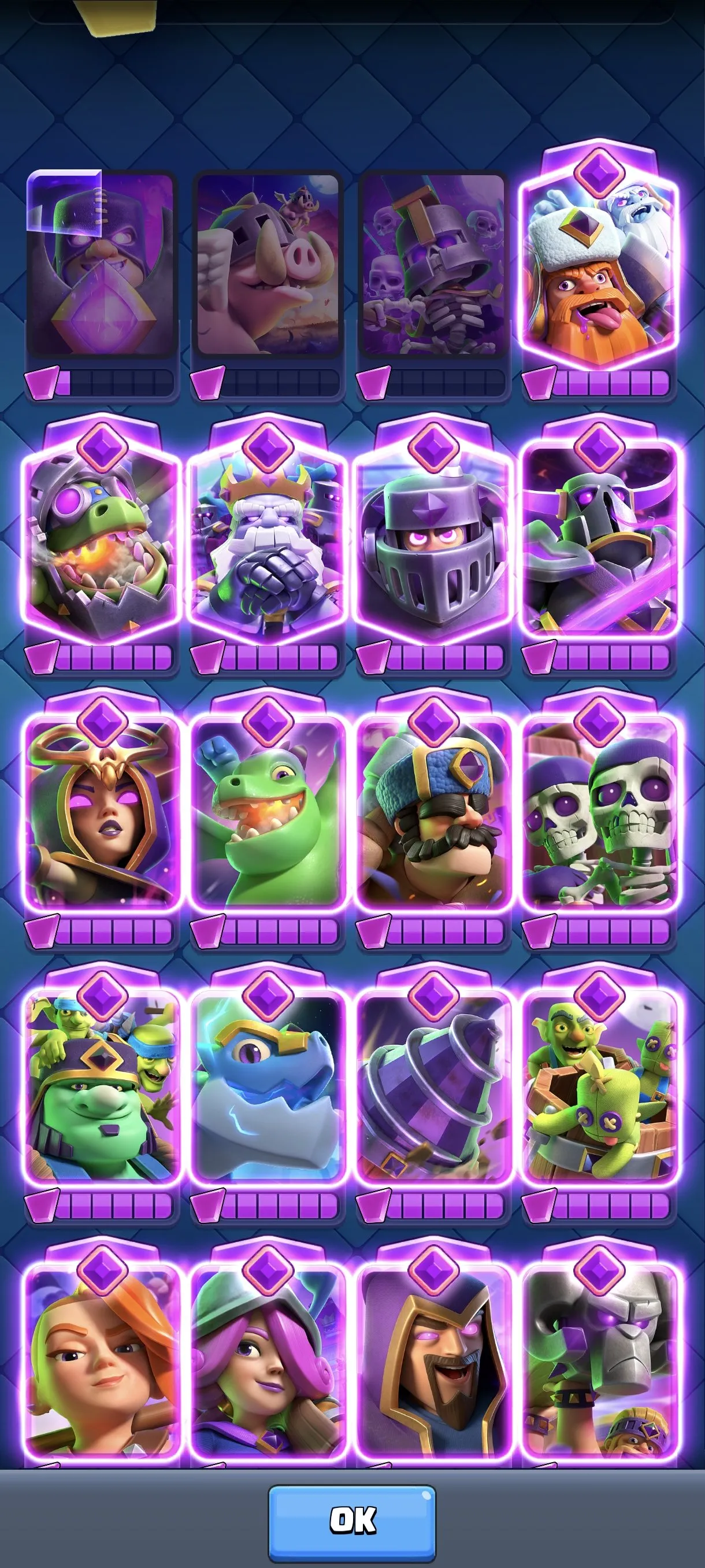 CR423 //Max Level Cards, Major Achievements, Exclusive Emotes, Evolution Ready