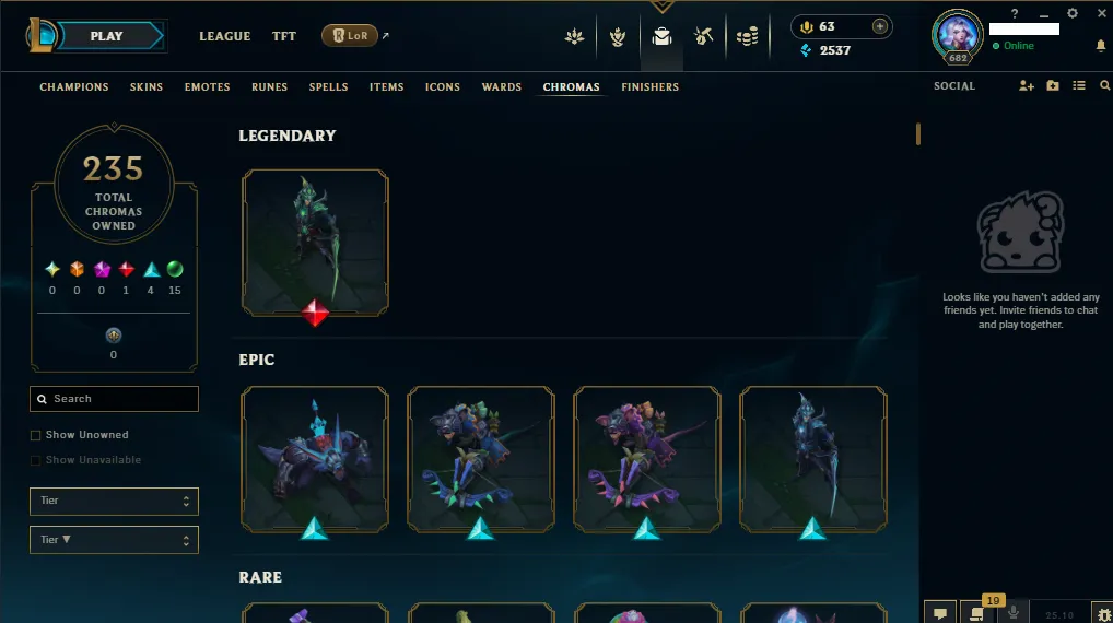 🏆 EUNE New Season⌛ Gold 1 🚀  level 682⌛Full Champ 💯204 SKIN  ❤️ Recovery Info ✅ 