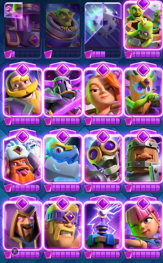 CR478 //13500 Trophies | 7×Level 15 Elite | 13 Evolutions | 73 Emotes | 2000 Gems | 3 Tower Skins | 6 Years Played