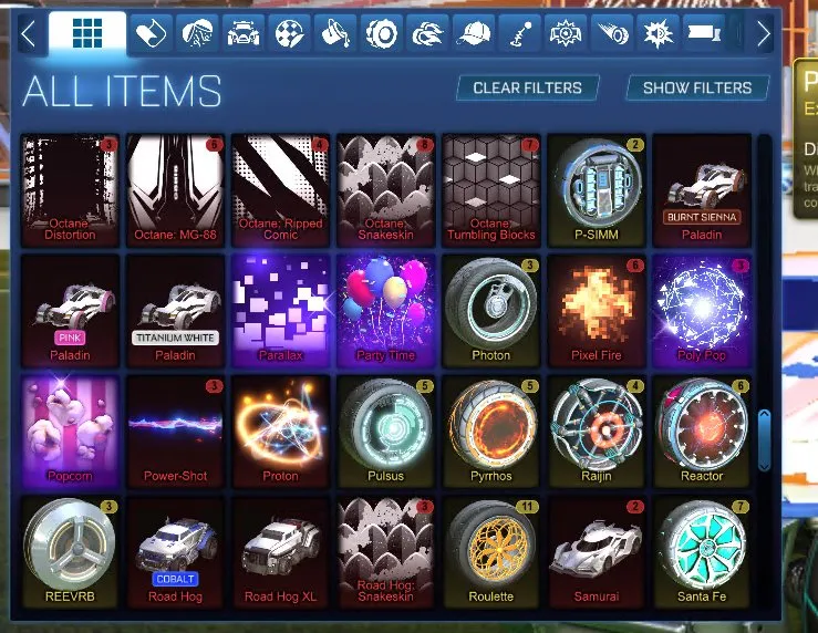 RL839 //TW Octane, Fennec, 49 Black Markets, Draco, Dueling Dragons, Heatwave, Mainframe, 30+ Painted Cars
