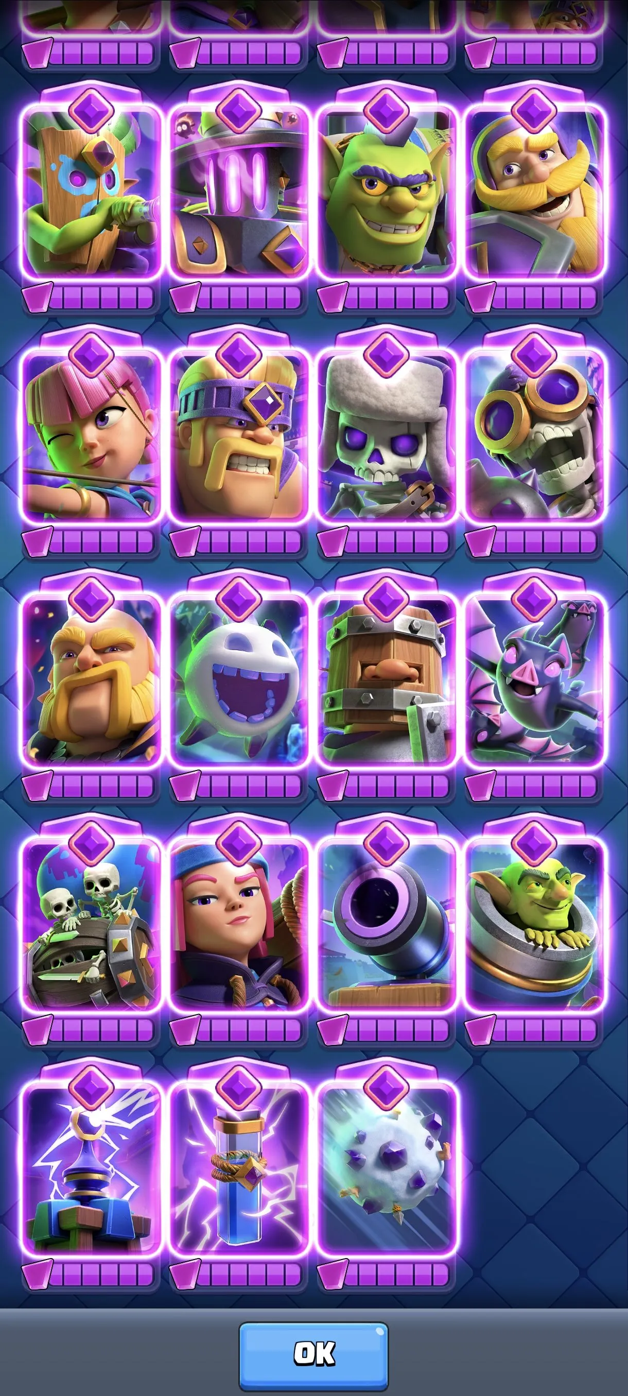 CR423 //Max Level Cards, Major Achievements, Exclusive Emotes, Evolution Ready