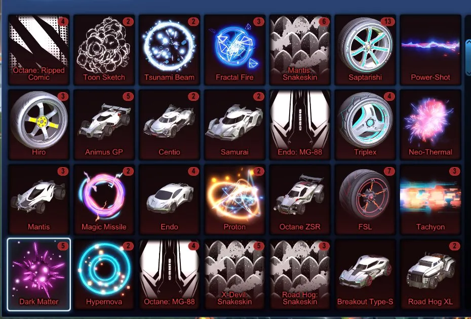 RL846 //Dominus, Endo, 400+ Black Market/Exotic/Import Items, Painted Cars and Decals
