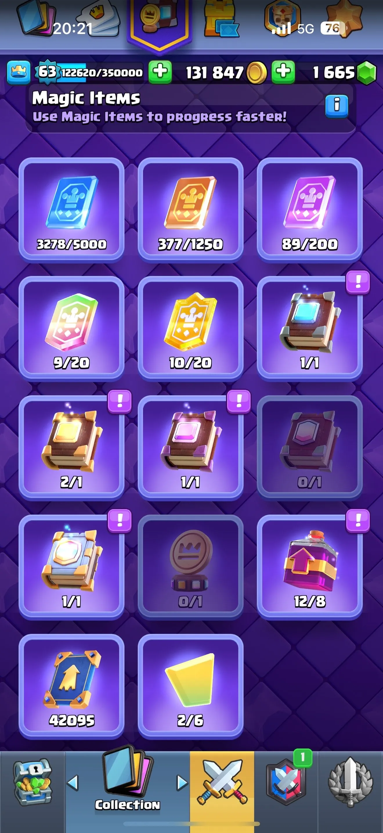 CR441 //Level 63 | Arena 23 | 42K EWC | 1.6K Gems | 17 Evolution Cards | 42 Max Level 15 Cards | 59 Level 14 Cards | 24 Legendary Cards | 77 Emotes | Rare Tower Skins