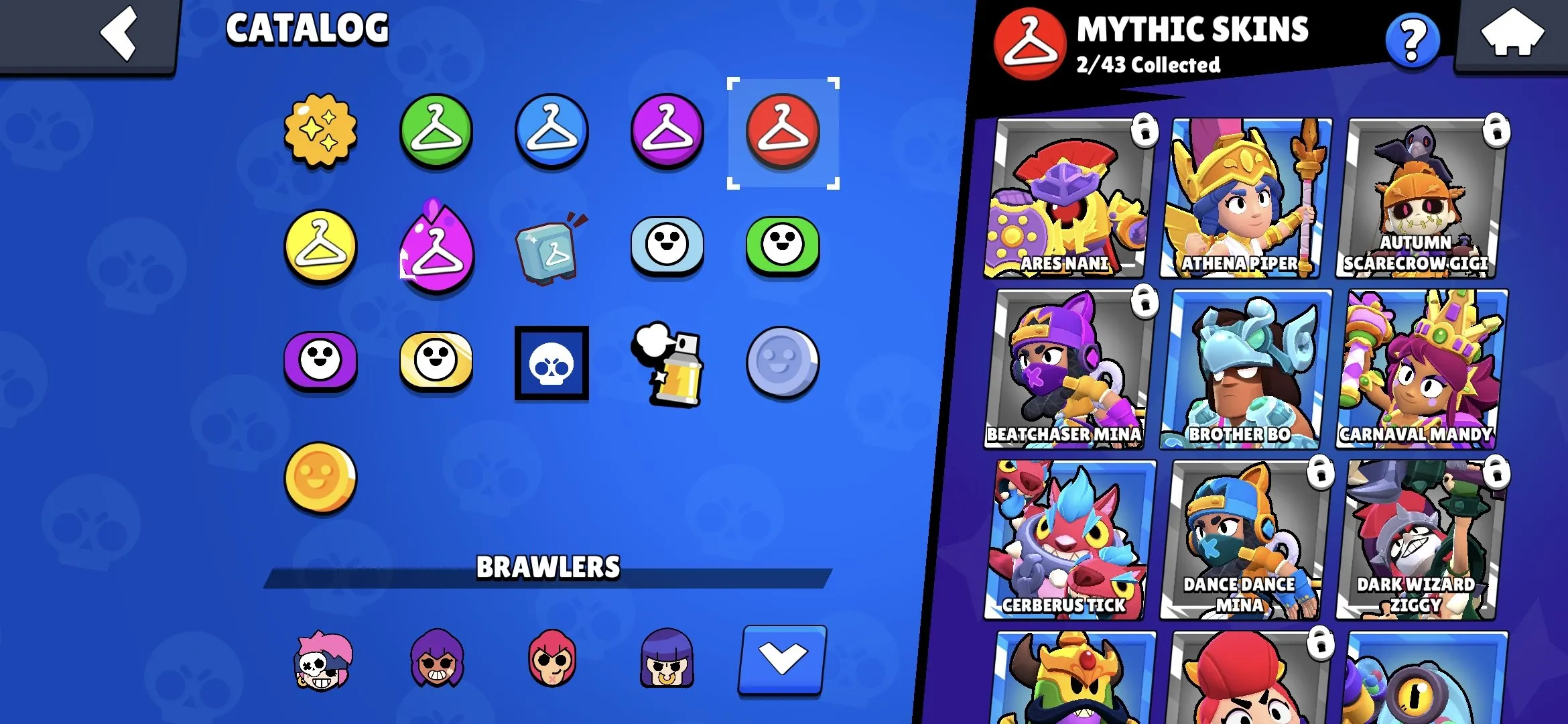 BS1649 //High Prestige 6.7k Trophies Account with Legendary, Mythic, Epic, Super Rare and Hypercharge Skins