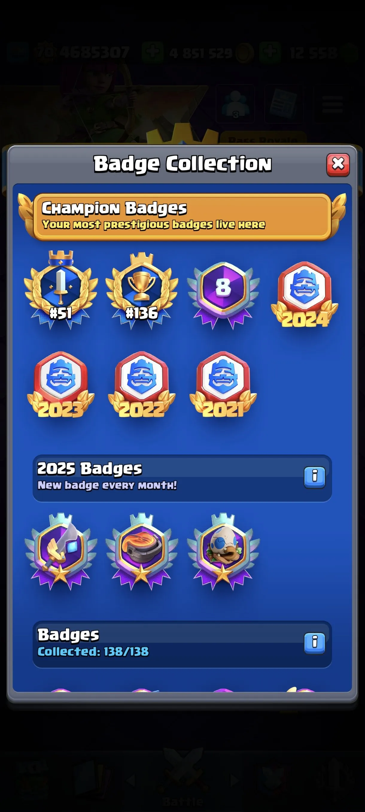 CR423 //Max Level Cards, Major Achievements, Exclusive Emotes, Evolution Ready