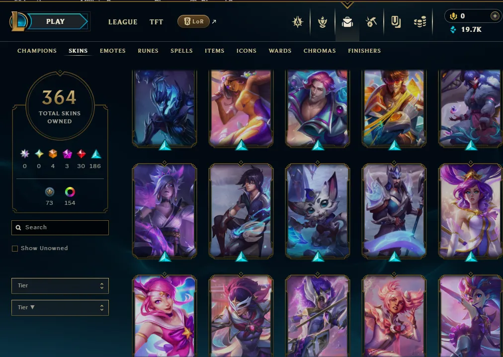 👑(EUW) EMERALD II (LAST SEASON) 🚀364 SKIN