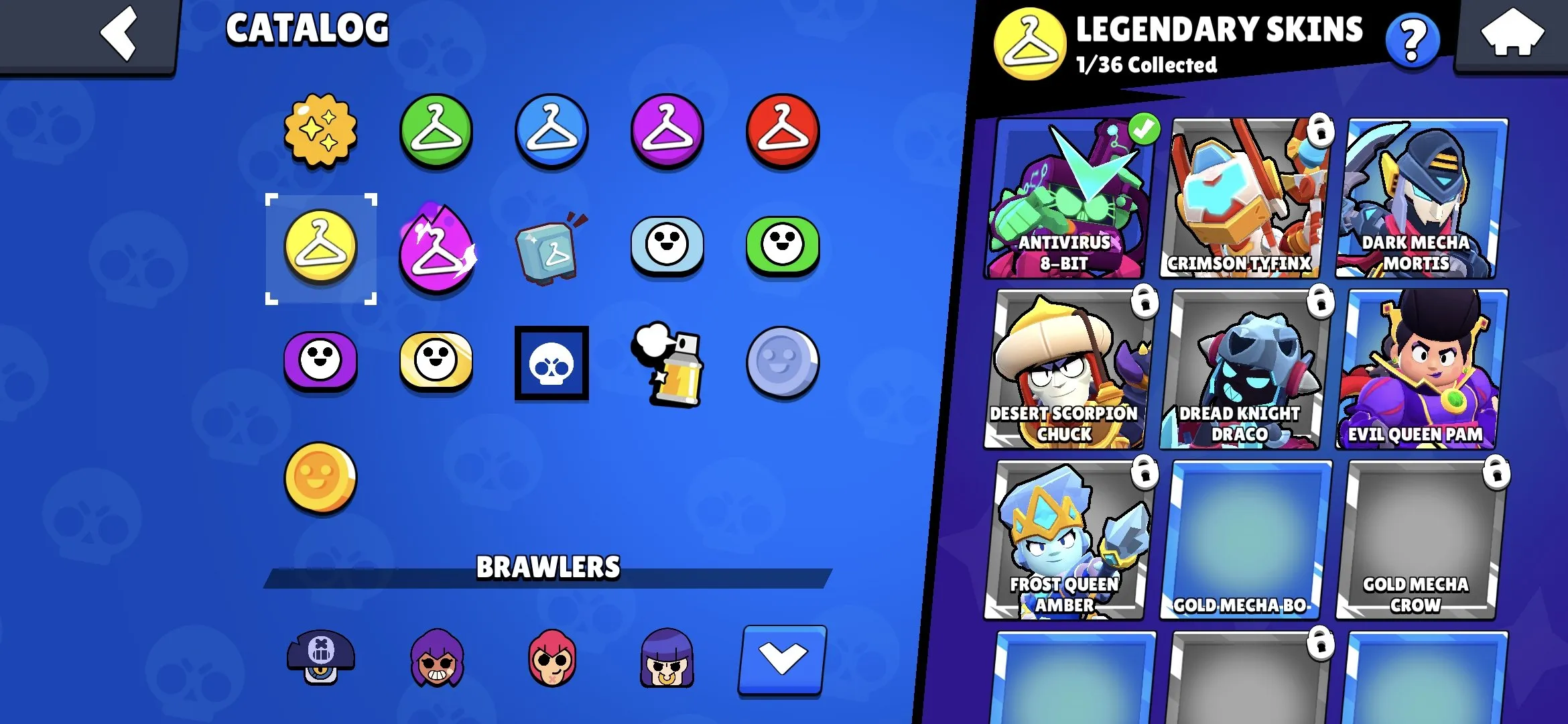 BS1652 //Maleficent Colette | Antivirus 8-Bit | Legendary Antivirus 8-Bit Skin | 8659 Trophies | 44 Brawlers