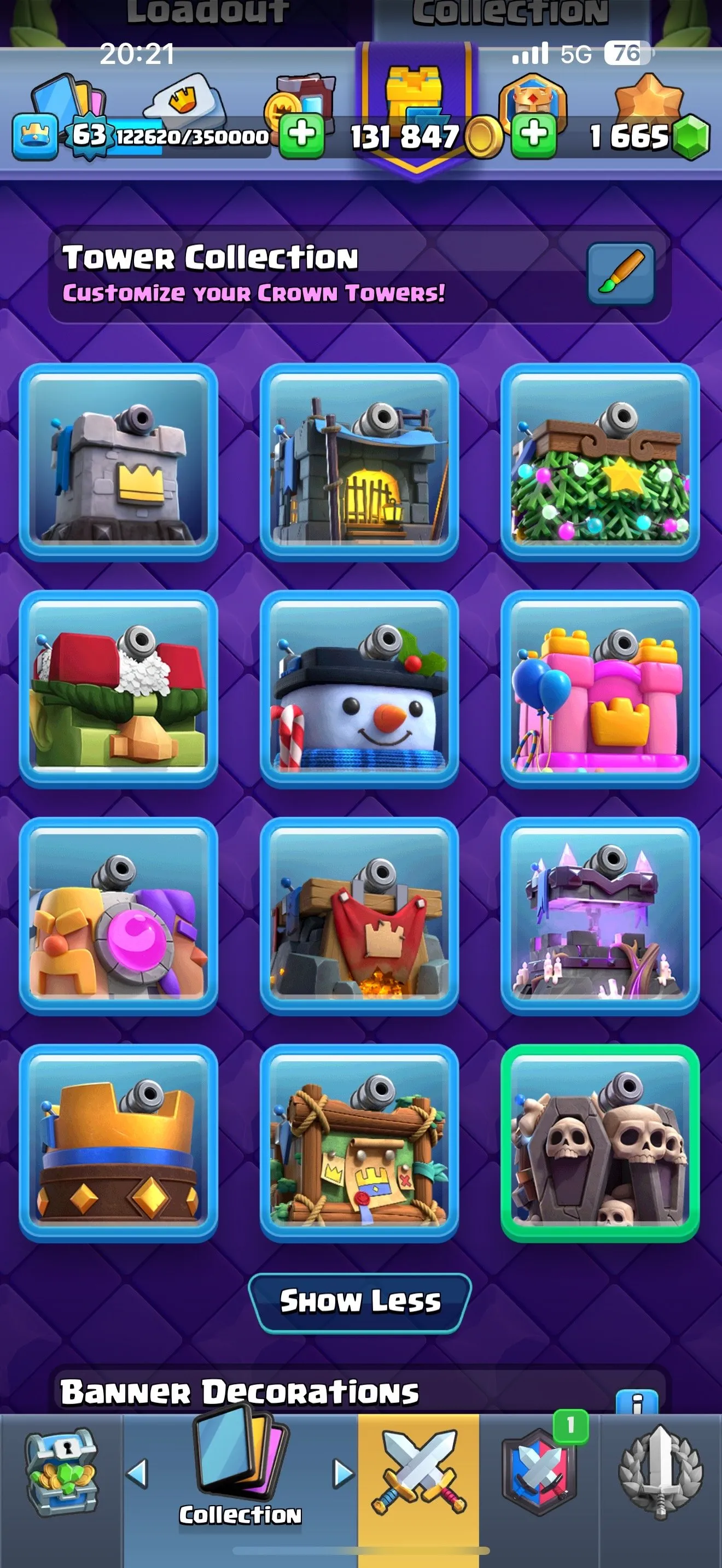 CR441 //Level 63 | Arena 23 | 42K EWC | 1.6K Gems | 17 Evolution Cards | 42 Max Level 15 Cards | 59 Level 14 Cards | 24 Legendary Cards | 77 Emotes | Rare Tower Skins