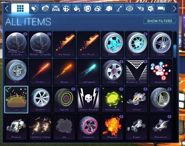 RL844 //Fennec, Dominus GT, 100+ Exotic Drops, Titanium White Flamethrower, Hexed, Slipstream, Draco, Zomba, FSL, Many Painted Cars