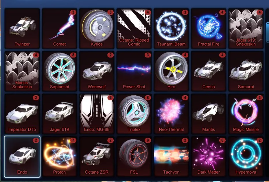 RL836 //Fennec, 400+ Black Markets, Exotics & Imports, Titanium White, Sky Blue, Pink & Forest Green Octane, Draco, Zomba, Hellfire, Mainframe, Dueling Dragons