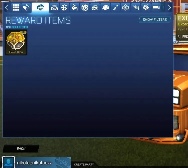 RL844 //Fennec, Dominus GT, 100+ Exotic Drops, Titanium White Flamethrower, Hexed, Slipstream, Draco, Zomba, FSL, Many Painted Cars