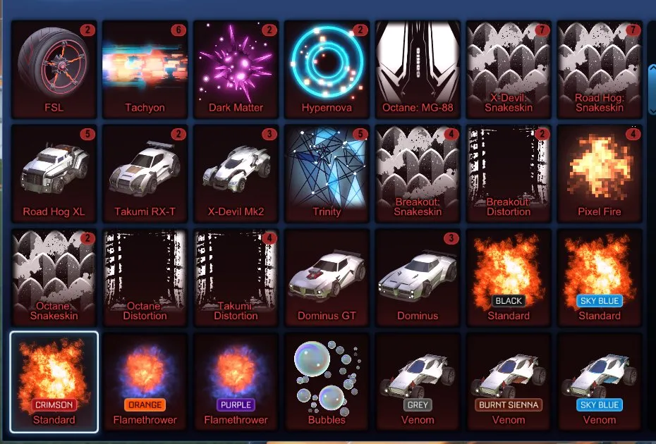 RL834 //Endo, Dominus, 40+ Black Market Items, 50+ Cars