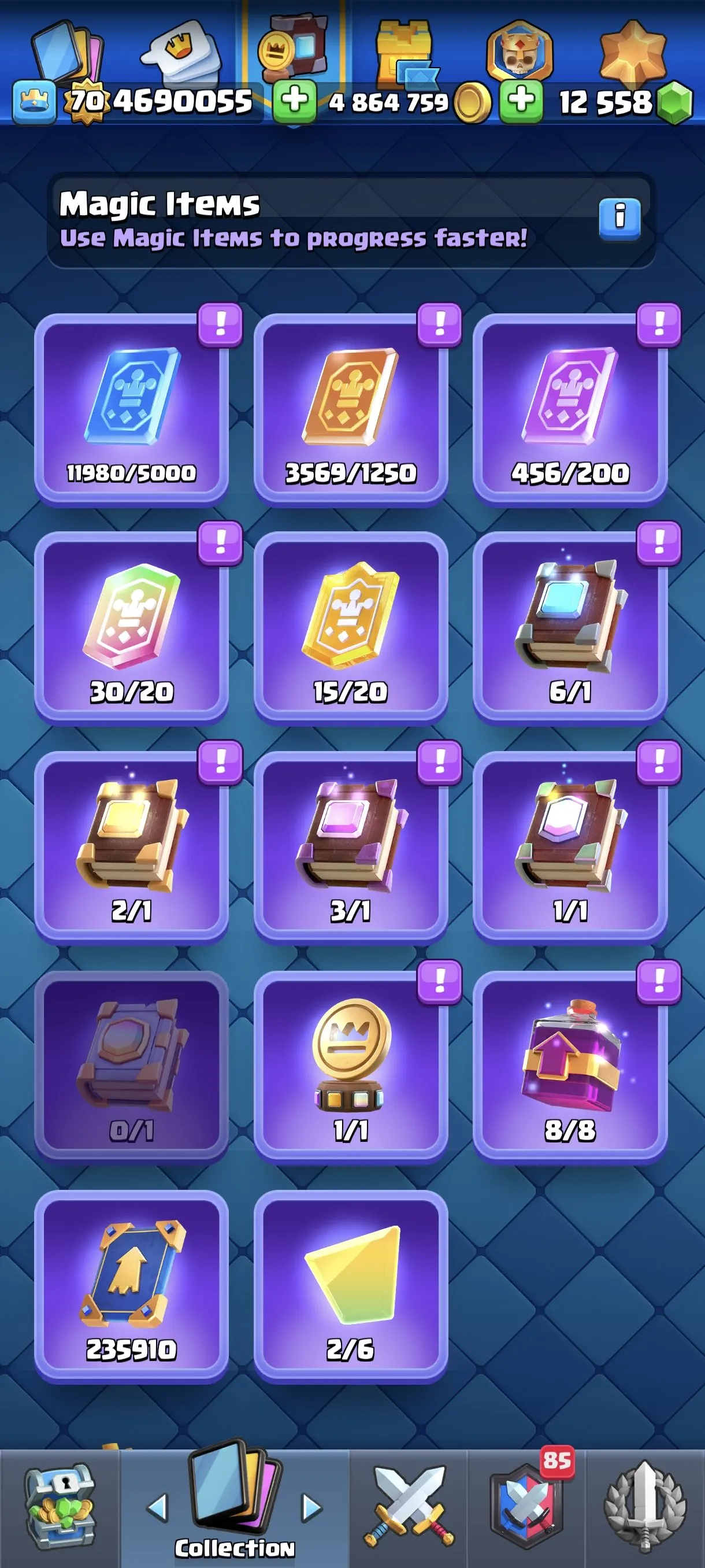 CR423 //Max Level Cards, Major Achievements, Exclusive Emotes, Evolution Ready