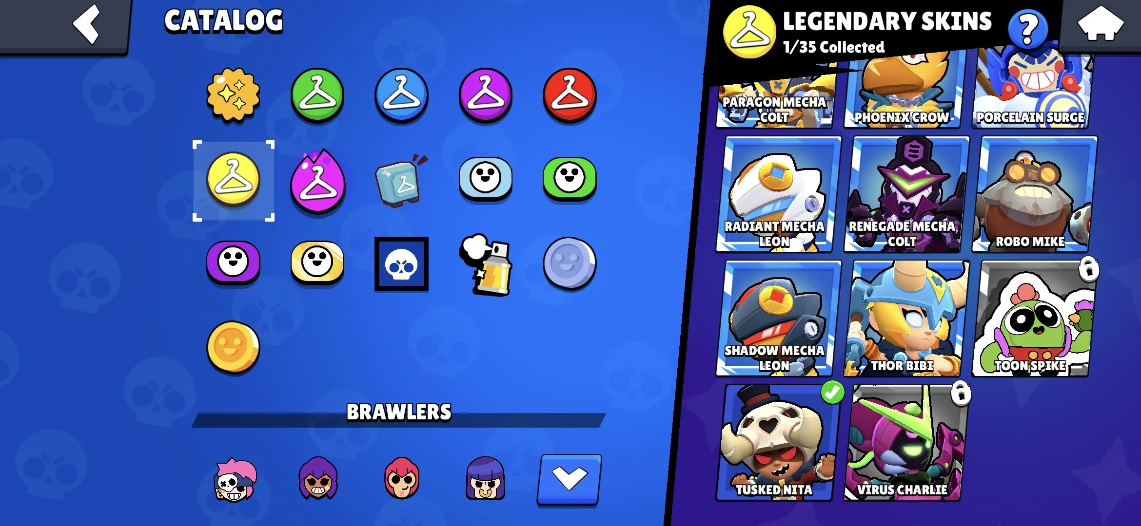 BS1649 //High Prestige 6.7k Trophies Account with Legendary, Mythic, Epic, Super Rare and Hypercharge Skins