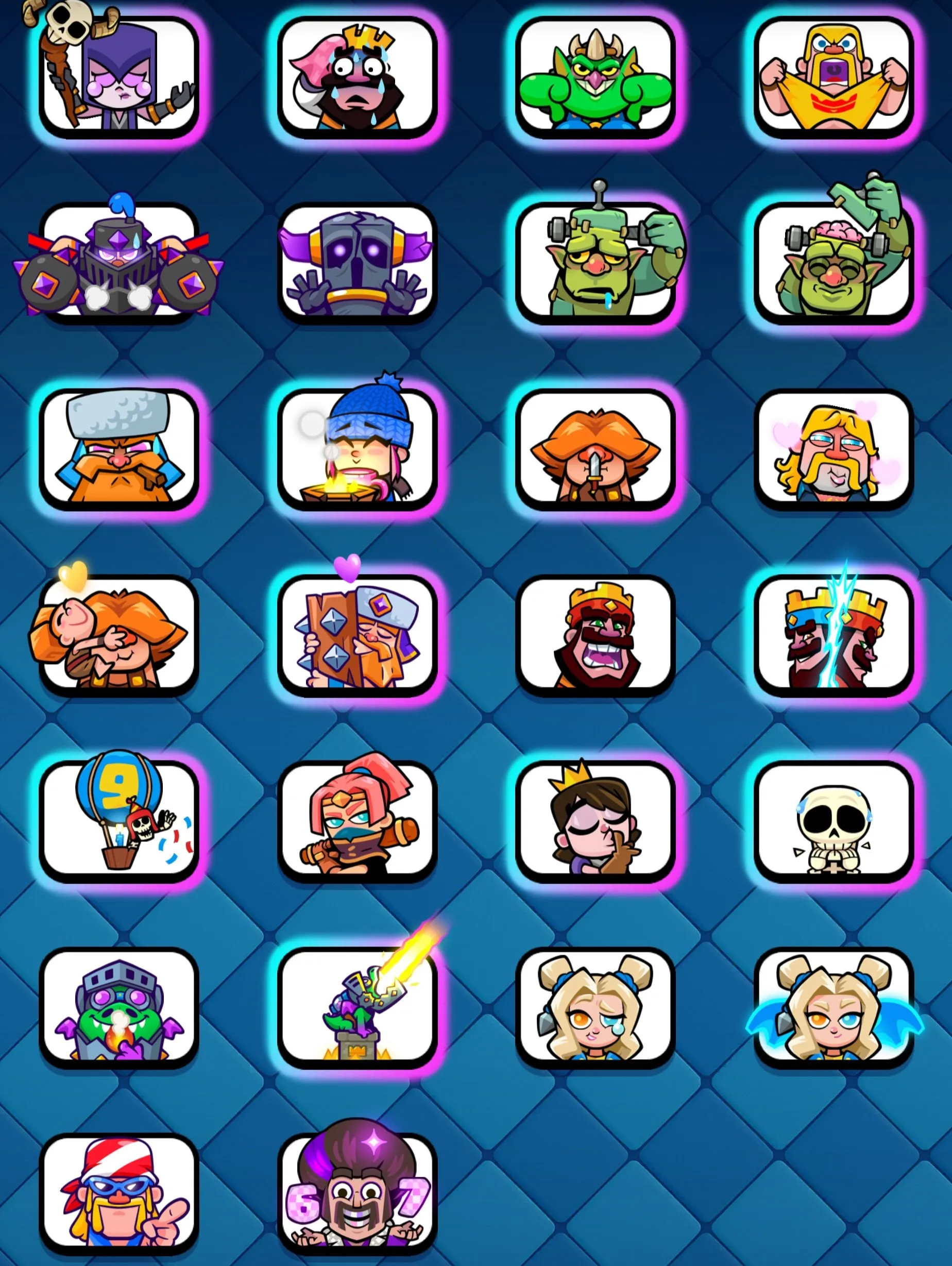 CR456 //Absolute Champion, Level 60, 24 Max Cards, 58 Lv14 Cards, 10+ Evolutions, 106 Exclusive Emotes, Arena 27