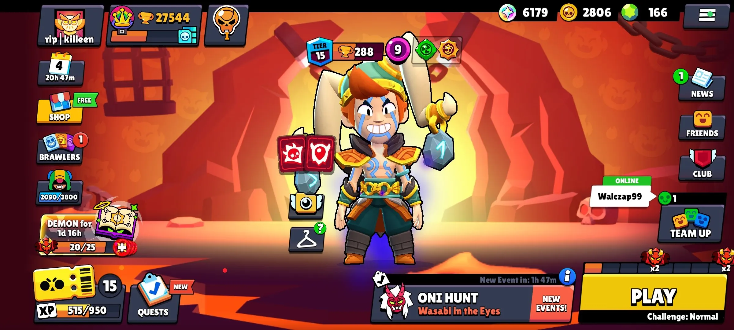 BS1824 //27.5k trophies, 74 brawlers, many hypercharged including Stu, Bibi, Piper, Dynamike, Mortis, Edgar, Surge, Buzz, Fang, Max, lots of rare and exclusive skins, 6k plus blings