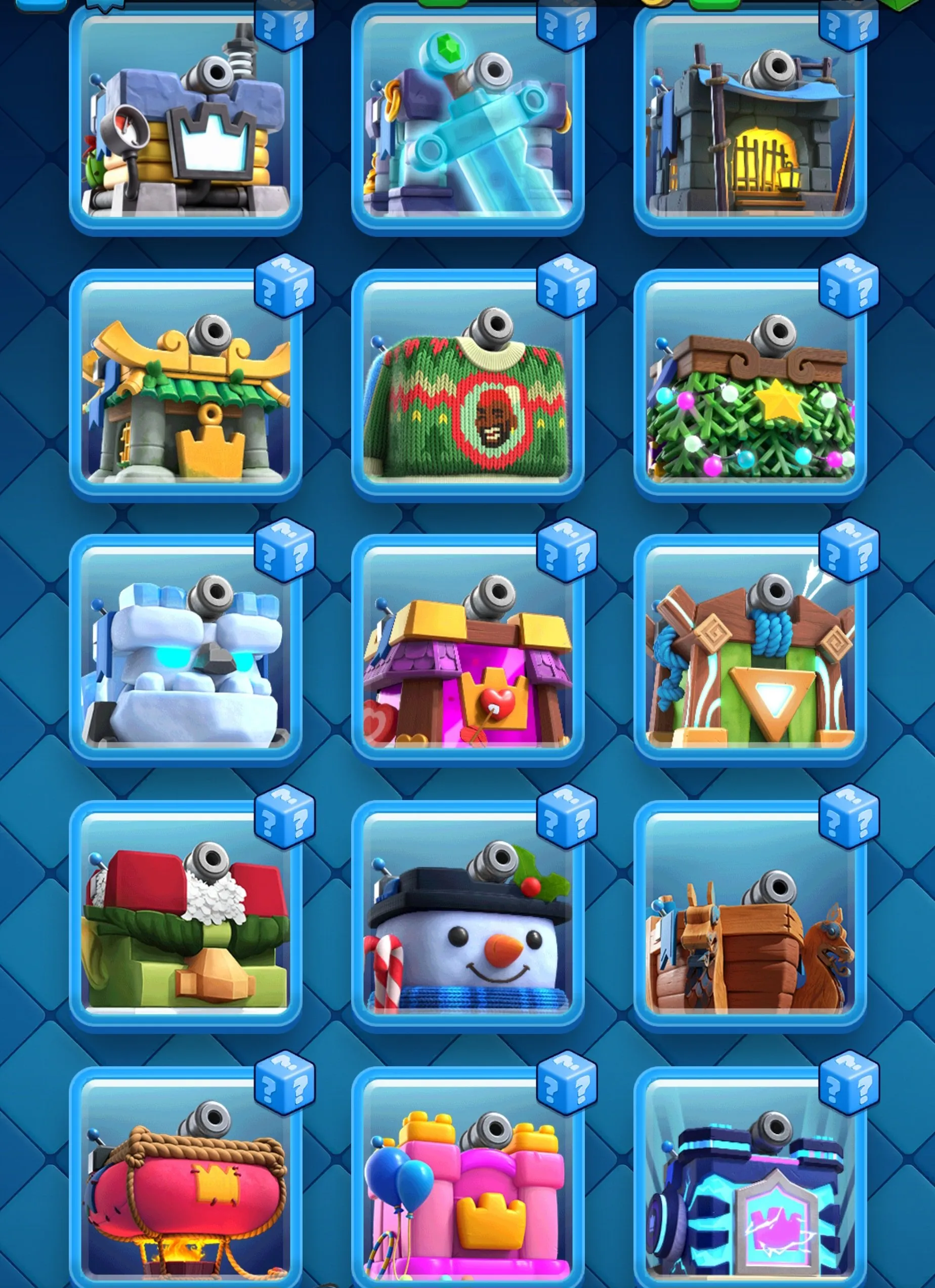 CR431 //77 Max Cards, 19 Evolutions, 21 Legendary, 202 Emotes, 34 Tower Skins, Exclusive Emotes