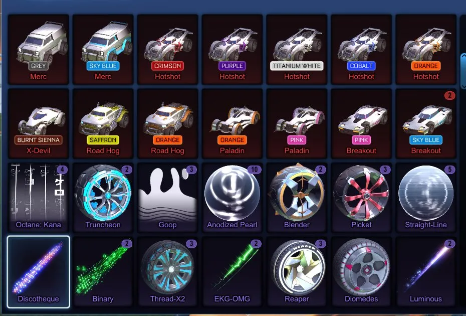 RL834 //Endo, Dominus, 40+ Black Market Items, 50+ Cars