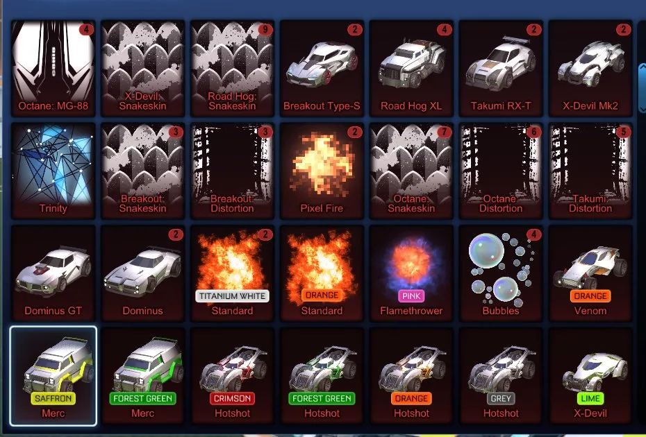 RL836 //Fennec, 400+ Black Markets, Exotics & Imports, Titanium White, Sky Blue, Pink & Forest Green Octane, Draco, Zomba, Hellfire, Mainframe, Dueling Dragons