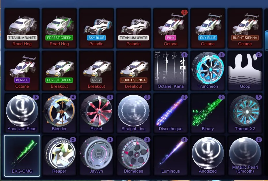 RL836 //Fennec, 400+ Black Markets, Exotics & Imports, Titanium White, Sky Blue, Pink & Forest Green Octane, Draco, Zomba, Hellfire, Mainframe, Dueling Dragons