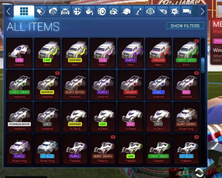 RL840 //LUXURY ACC TW Octane, Fennec, Titanium White Apex, 497 Chests, Fire God, Trigon, Hellfire, Dueling Dragons, Shattered, Mainframe, Draco, Zomba, Equalizer, Looper Wheels