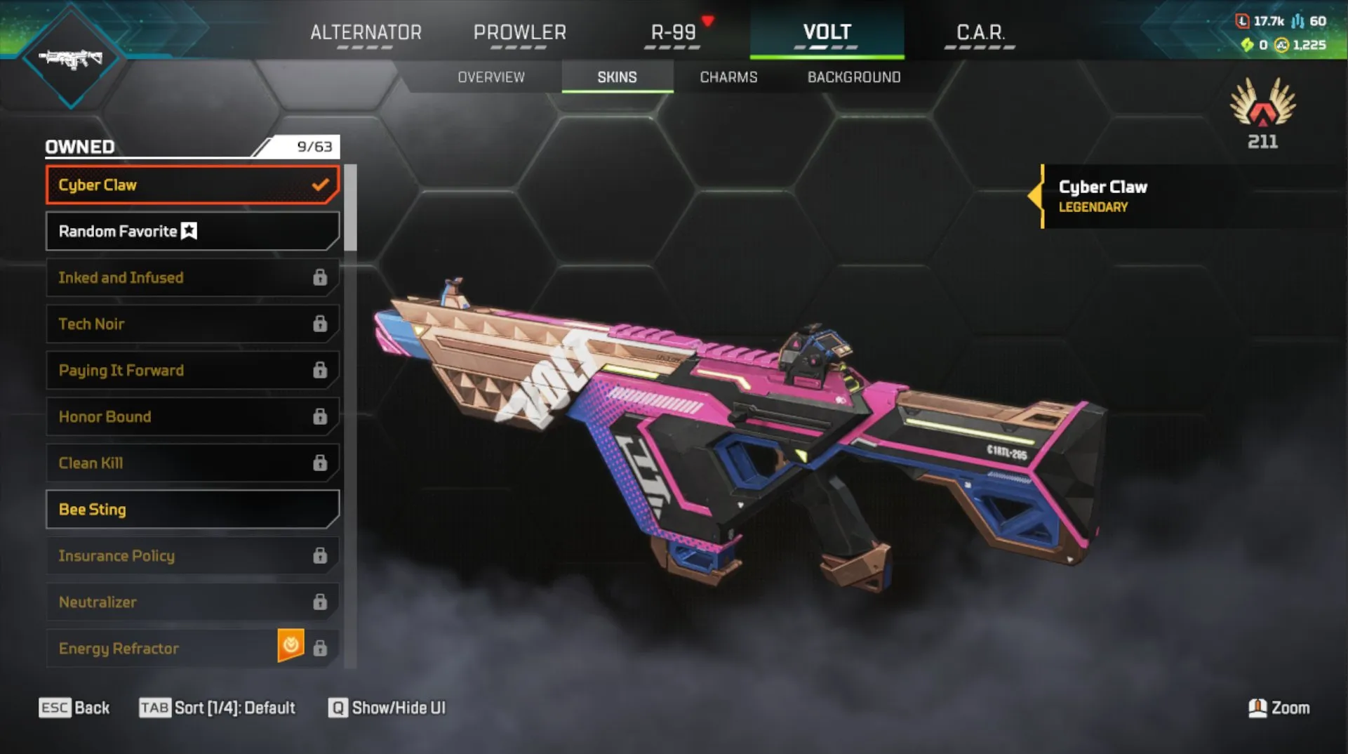 AP616 Level 90 | Rookie Rank | Ash Heirloom Energy Reader | Watson Heirloom Cold Snap Peacekeeper | Bear Arms Bangalore | The Drip R-301 | Pointed Question Flatline | Cyber Claw Volt