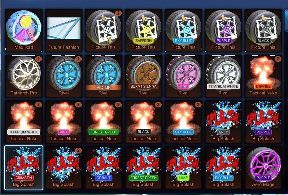 STOCK491 // Luxury Account – Titanium White Octane, Fennec, Black & Titanium White Tactical Nuke, Black & Titanium White Apex, 200