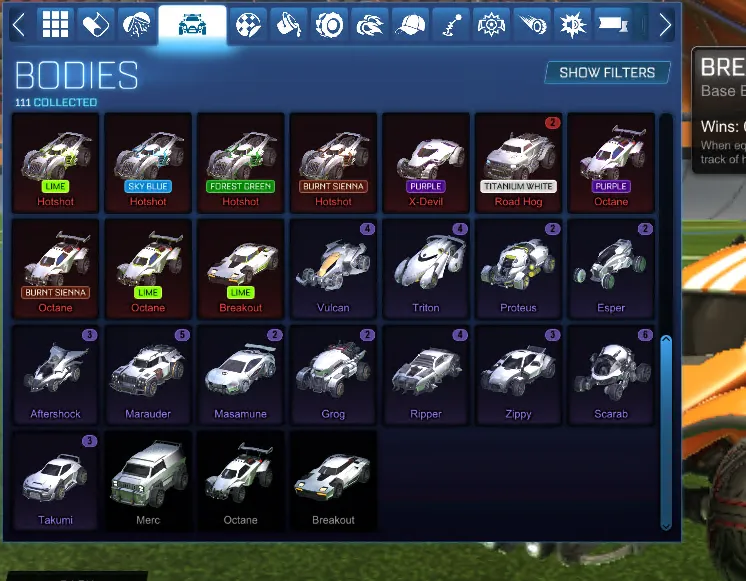 STOCK879 //Fennec + Titanium White Venom + X Devil + 40 Cars + 40 Boosts + 111 Bodies Collected (K)